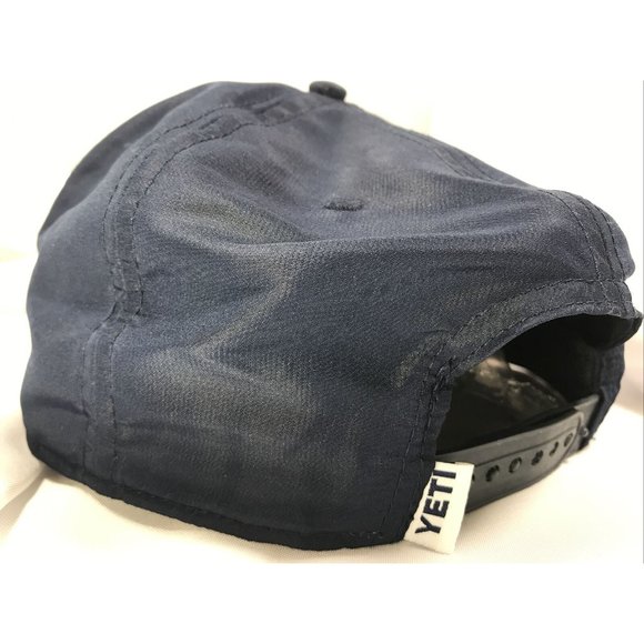 Yeti Coolers Adjustable Snapback Cap Rope Hat- One Size Navy Blue White - Picture 4 of 11